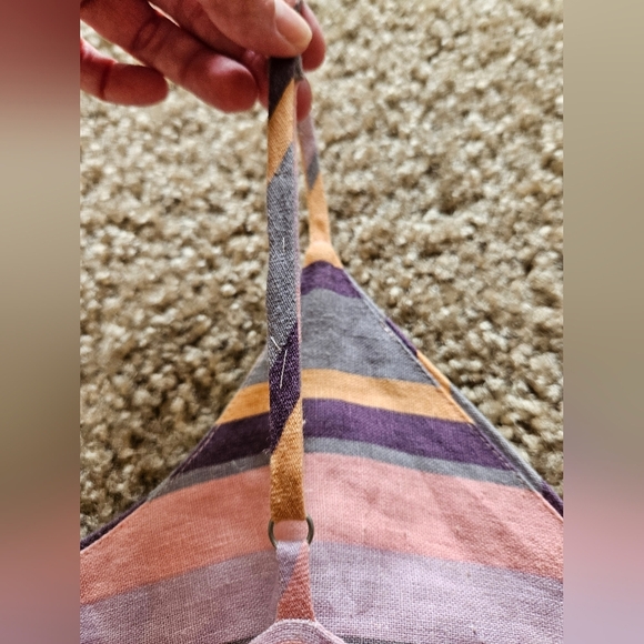 Gilli Pastel Striped Button-Down Midi Dress, Size Small - Picture 7 of 9